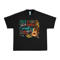 Black just a girl who loves country music Urban Heavy Tee - Zillion Design Studio