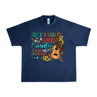 Navy just a girl who loves country music Urban Heavy Tee - Zillion Design Studio