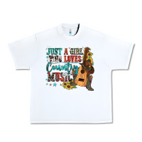 White just a girl who loves country music Urban Heavy Tee - Zillion Design Studio