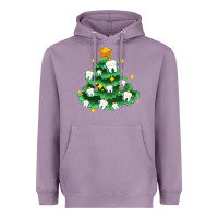 Lavender Christmas tree with teeth Heavyweight Hoodie - AdoDesignShop