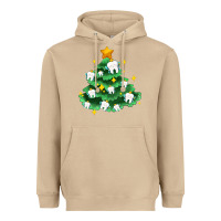 Mushroom Christmas tree with teeth Heavyweight Hoodie - AdoDesignShop