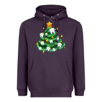 Plum Christmas tree with teeth Heavyweight Hoodie - AdoDesignShop