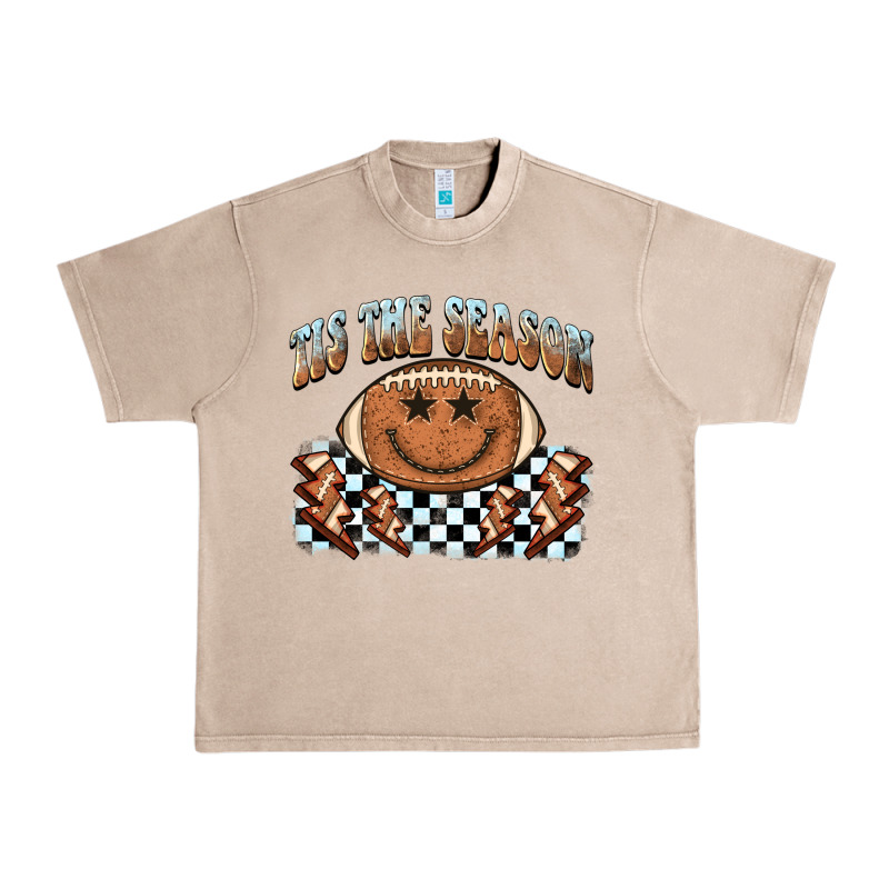 Tis The Season Football Smiley Face Urban Heavy Tee by BarkalooDesign | Teevron