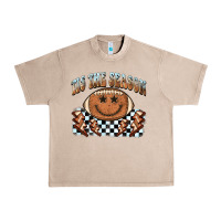 French Oak tis the season football smiley face Urban Heavy Tee - BarkalooDesign