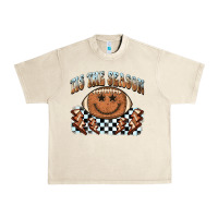Sandshell tis the season football smiley face Urban Heavy Tee - BarkalooDesign