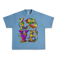 Pebble Blue Mardi Gras Love With King Cake Urban Heavy Tee - RanaPortraitStore