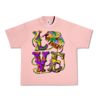 Salmon Mardi Gras Love With King Cake Urban Heavy Tee - RanaPortraitStore