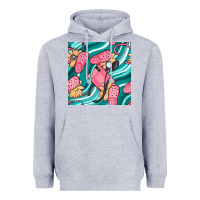Heather Grey nurse slippers seamless pattern Heavyweight Hoodie - BundleAndBundleShop