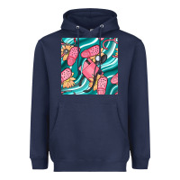 Navy nurse slippers seamless pattern Heavyweight Hoodie - BundleAndBundleShop