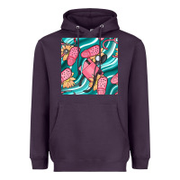 Plum nurse slippers seamless pattern Heavyweight Hoodie - BundleAndBundleShop