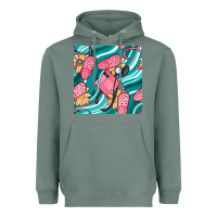 Sage nurse slippers seamless pattern Heavyweight Hoodie - BundleAndBundleShop