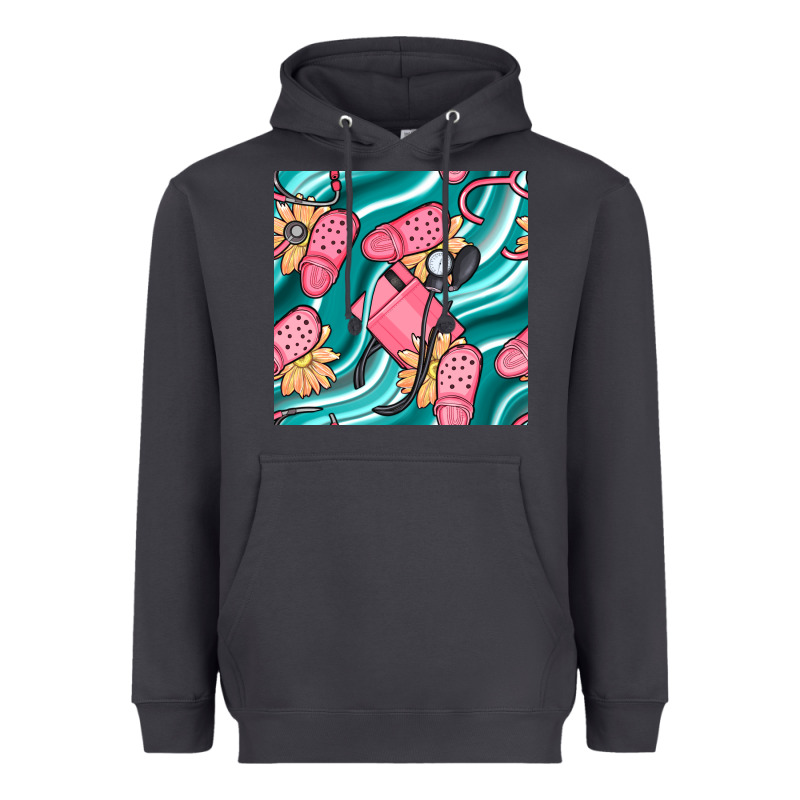 Nurse Slippers Seamless Pattern Heavyweight Hoodie by BundleAndBundleShop | Teevron