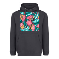 Smoke nurse slippers seamless pattern Heavyweight Hoodie - BundleAndBundleShop