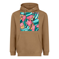 Toasted Coconut nurse slippers seamless pattern Heavyweight Hoodie - BundleAndBundleShop