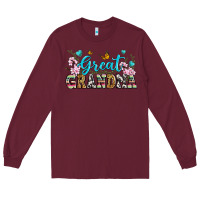 Burgundy great grandma Long Sleeve Tee - Zillion Design Studio