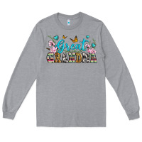 Heather Grey great grandma Long Sleeve Tee - Zillion Design Studio
