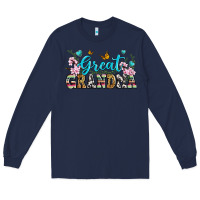 Navy great grandma Long Sleeve Tee - Zillion Design Studio