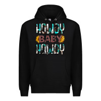 Black western howdy baby howdy Premium Hoodie - NancyCooperArtShop