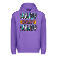 Purple western howdy baby howdy Premium Hoodie - NancyCooperArtShop