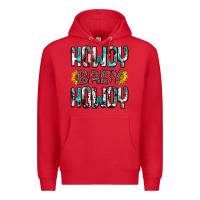 Red western howdy baby howdy Premium Hoodie - NancyCooperArtShop