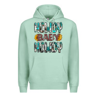 Seafoam western howdy baby howdy Premium Hoodie - NancyCooperArtShop