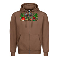 Chestnut hello summer Zipper Hoodie - CowhideDigitalArt