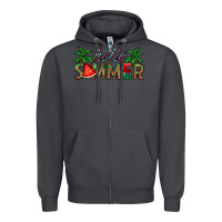 Smoke hello summer Zipper Hoodie - CowhideDigitalArt