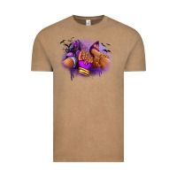 Vintage Coffee Halloween sneaker and heel afro woman Vintage Tee - RanaPortraitStore