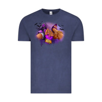 Vintage Denim Halloween sneaker and heel afro woman Vintage Tee - RanaPortraitStore