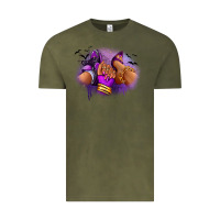 Vintage Olive Halloween sneaker and heel afro woman Vintage Tee - RanaPortraitStore