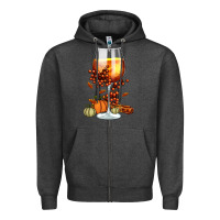 Charcoal Heather Thanksgiving Fall Zipper Hoodie - FaDigitalArtStudio