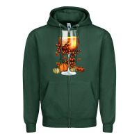 Sports Green Thanksgiving Fall Zipper Hoodie - FaDigitalArtStudio