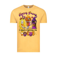 Vintage Mustard Hocus pocus i need coffee to focus Vintage Tee - RanaPortraitStore