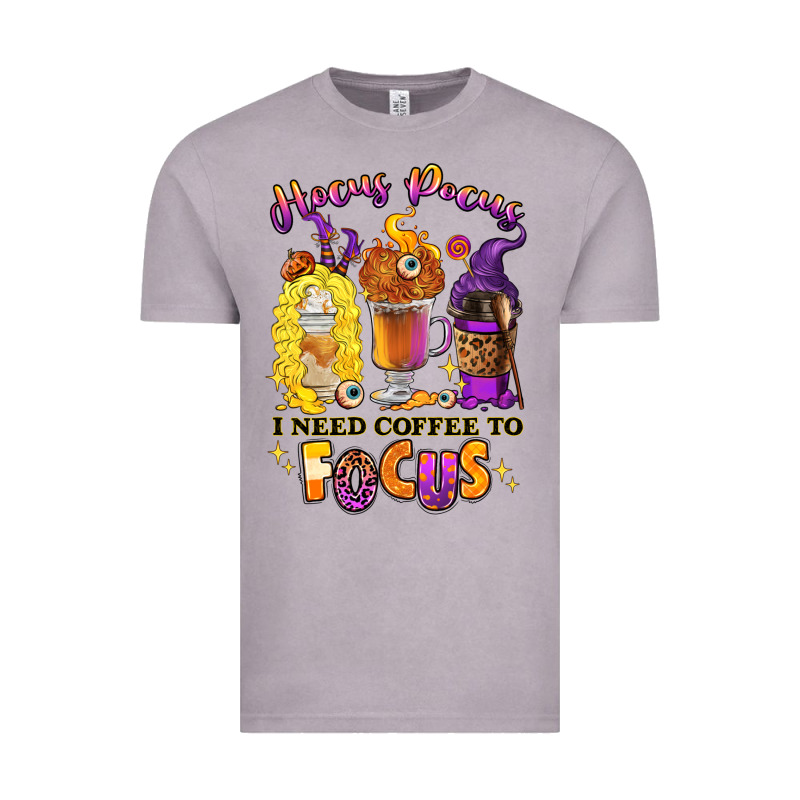 Hocus Pocus I Need Coffee To Focus Vintage Tee by RanaPortraitStore | Teevron