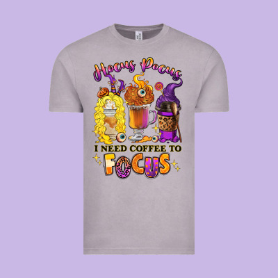 Vintage Tee Hocus pocus i need coffee to focus