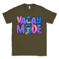 Army Green vacay mode stitch Classic Tee - Zillion Design Studio