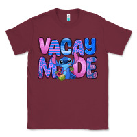 Burgundy vacay mode stitch Classic Tee - Zillion Design Studio