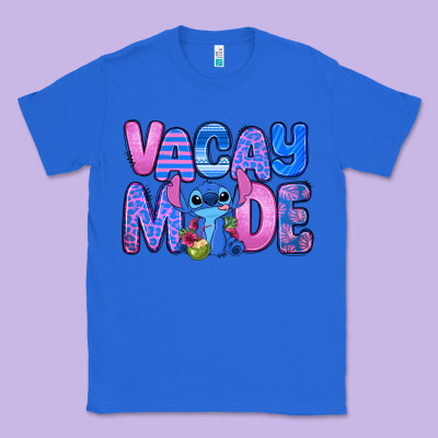 Vacay Mode Stitch Classic Tee Designed By Zillion Design Studio