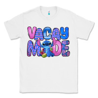 White vacay mode stitch Classic Tee - Zillion Design Studio