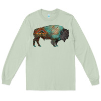 Matcha aztec bison Long Sleeve Tee - RanaPortraitStore