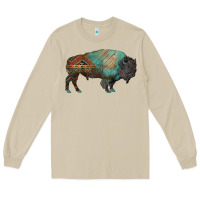 Mushroom aztec bison Long Sleeve Tee - RanaPortraitStore