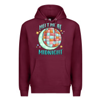 Burgundy meet me at midnight Premium Hoodie - MaliasSmallBusiness