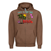 Chestnut life is better at the beach Zipper Hoodie - CowhideDigitalArt