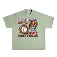 Oil Green diamonds are a girls best friend baseball Urban Heavy Tee - texasbilliewilder