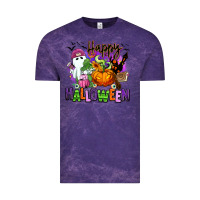 Cloud Purple Happy Halloween Vintage Tee - RanaPortraitStore