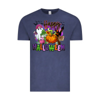 Vintage Denim Happy Halloween Vintage Tee - RanaPortraitStore
