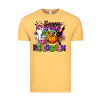 Vintage Mustard Happy Halloween Vintage Tee - RanaPortraitStore