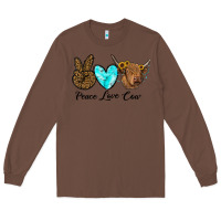 Chestnut peace love cow Long Sleeve Tee - RanaPortraitStore