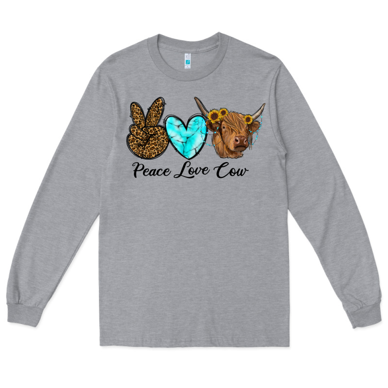 Peace Love Cow Long Sleeve Tee by RanaPortraitStore | Teevron