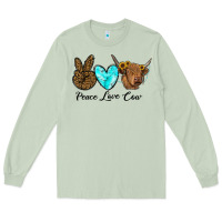 Matcha peace love cow Long Sleeve Tee - RanaPortraitStore